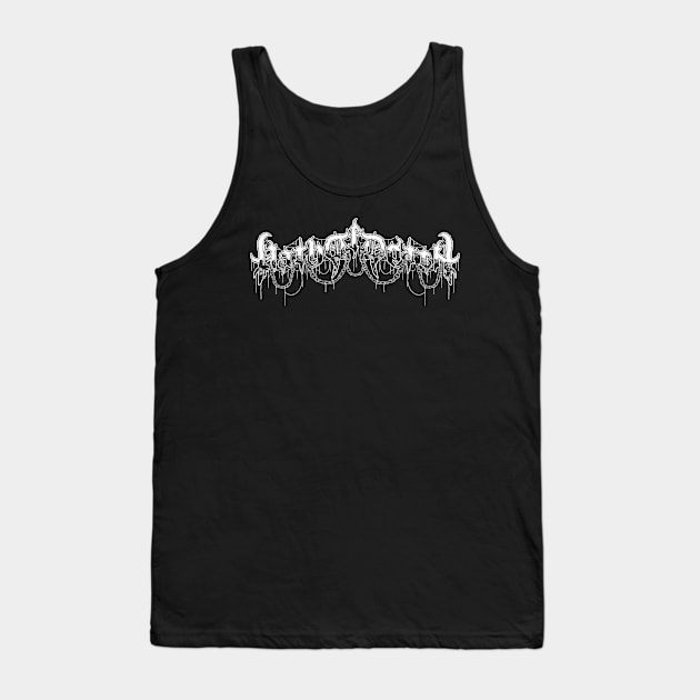 DenialJ Evil Merch - Path of Death Logotype with Artwork on the back Tank Top by denialj